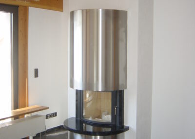 Edelstahl - Kamin
